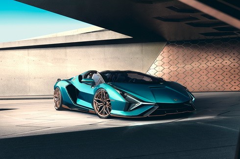 Суперкар Lamborghini Sian превратился в родстер без крыши