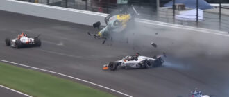 Indy 500: Алекс Росси попал в серьёзную аварию