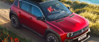 Renault 4 E-Tech позаимствовал у культового прародителя мягкую вставку в крыше